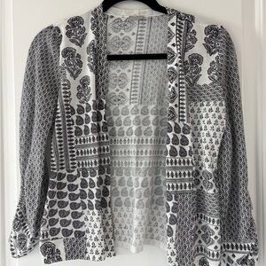 Chico's Monochrome Patterned Cardigan